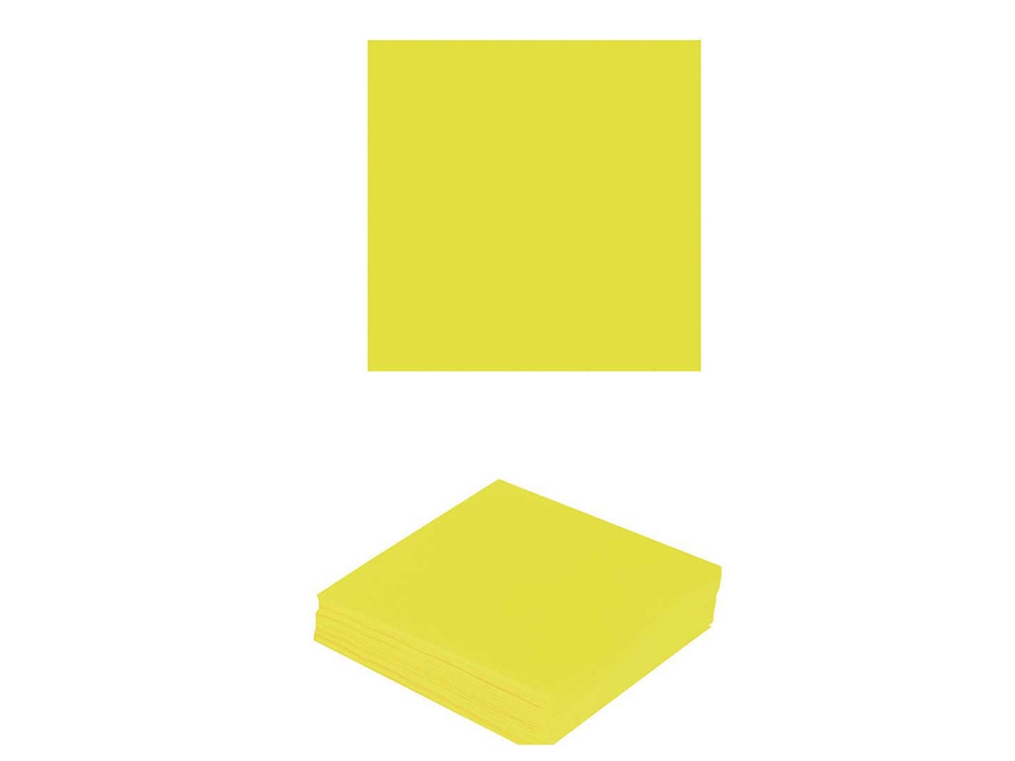 Servilletas GUIRCA Set de 12 Amarillo Neon 33X33 Cm