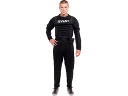 Disfraz de Hombre PARTILANDIA soldado swat músculo negro (Tam.: S)