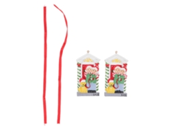 Adorno De Árbol De Navidad Resistente Al Clima De Resina Pintado A Mano 2pcs Para Jardín Patio