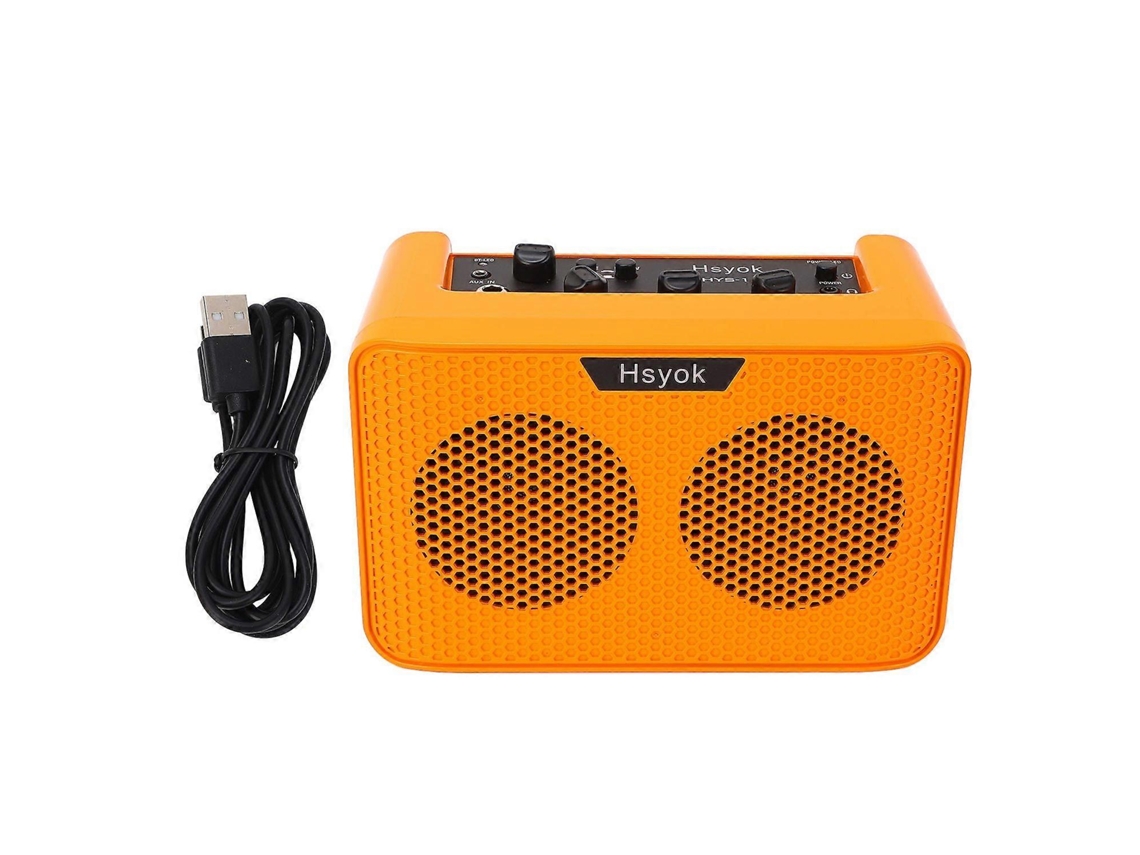 Amplificador de guitarra eléctrica Yunzii 10W con salida Bluetooth, amplificador portátil, altavoz con efecto de retardo, conector para auriculares de 3,5 mm.