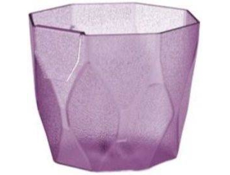 Maceta PROSPERPLAST Rocka P Transparente (Rosa - 12.6 x 12.6 x 10 cm)