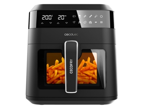 CECOTEC 04340 Freidora Individual 6 L Independente 1300 W Freidora a Aire Caliente Negro
