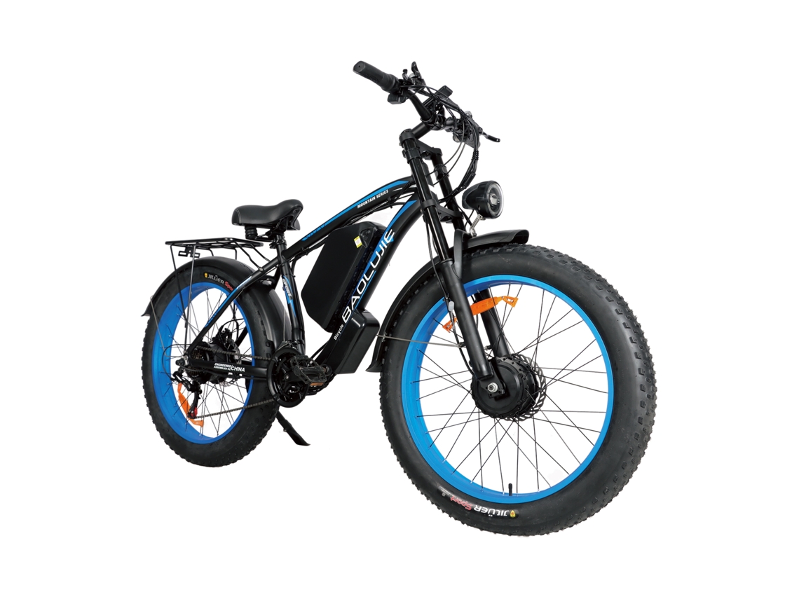 Bicicleta Eléctrica Baolujie Dp2602 Con Doble Motor Y Batería De 48 V Y 23 Ah.