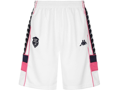 Pantalones Cortos para Hombre KAPPA Stafrançais 2021/22 222 Banda Arawa Blanco (S)