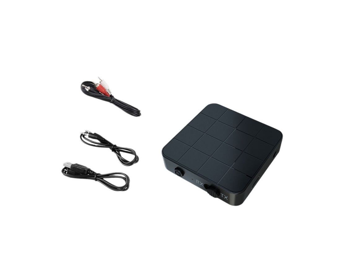 Transmisor y receptor de audio Bluetooth 5.0, adaptador de sistema de transmisión portátil 2 en 1, con conector de 3,5 mm.