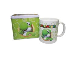Taza MARIO BROS. Set + Mealheiro Yoshi Super Mario Bros Nintendo