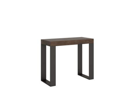 Consolas Tecno Premium Extensible hasta 300 cm ITAMOBY (90 x 40 x 77 cm - Paneles de Melamina - Nogal)
