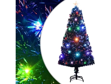 Árbol de Navidad VIDAXL con luces y soporte fibra óptica (120 cm)