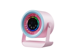 Mesa Ventoinha Recarregável Potente com Visor LED, 3 Velocidades (rosa) Digitallab