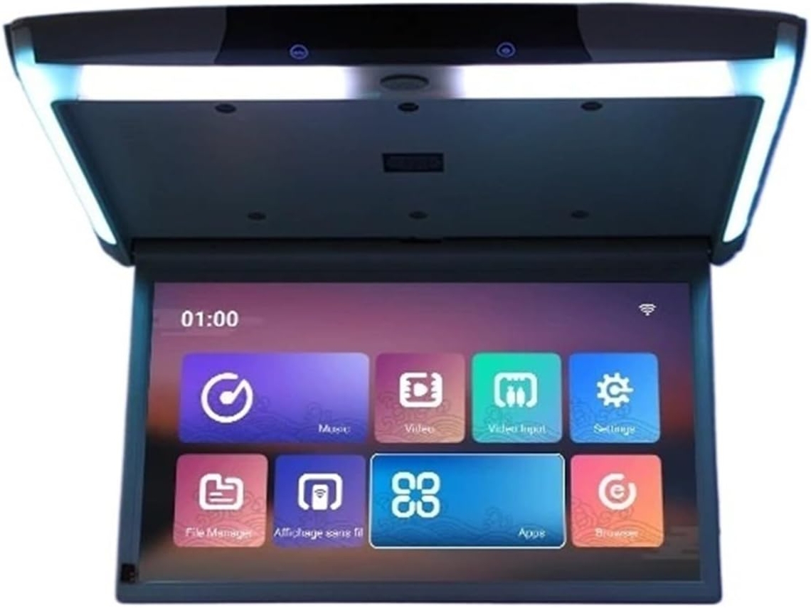Pantalla Lcd Digital De 15,6 Pulgadas Para Techo De Coche, Pantalla Plegable