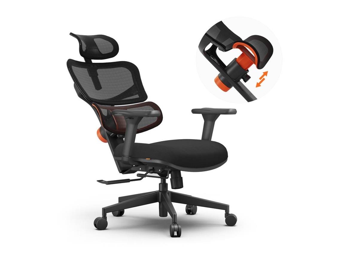 Silla Ergonómica Newtral Nt001 - Soporte Lumbar Adaptable - Respaldo, Reposabrazos Y Reposacabezas Regulables - Con 5 Posiciones De Bloqueo