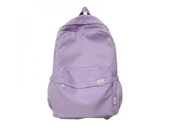 Mochila Mujer Impermeable Nylon Viaje Colegio Adolescentes Color Sólido 20-35l Morado