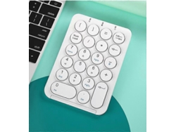 Teclado numérico inalámbrico Bluetooth con teclas redondas, 22 teclas, recargable, regalo Everley891
