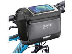 Bolsa frontal para manillar de bicicleta, resistente al agua, reflectante, soporte para teléfono, cesta para pantalla táctil SAISIYIKY