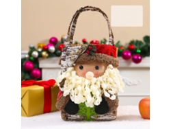 Santa Claus Moose Snowman Doll Tote Bag Adornos navideños para la fiesta de Navidad Favors Snowman Bag (senior) RNEMITERY
