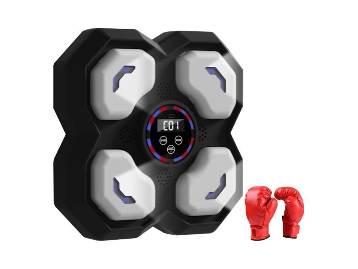 Máquina De Boxeo Musical Mioloe Niño Bluetooth Led Guantes Incluidos