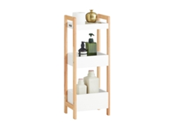 Estantería para Baño SOBUY FRG226-WN (MDF y Madera Caucho - 28x20x74 cm)