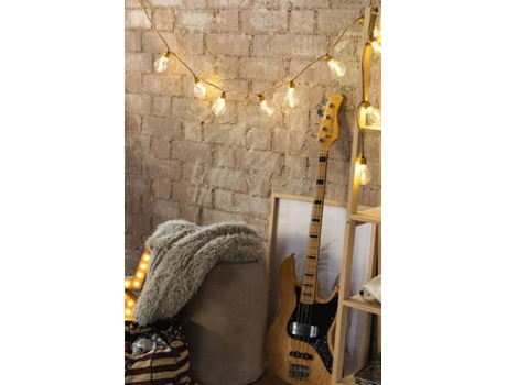 Figura LED SKLUM Kogger LED guirlanda decorativa Juta Blanco Cálid