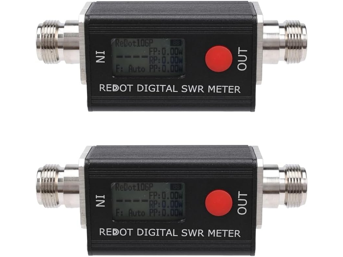 2 Medidores De Roe Digitales Rd106p, Potencia De 120 W, Fmb, Vhf, Uhf, 80-999 Mhz, Compatibles Con Relación De Onda Estacionaria.