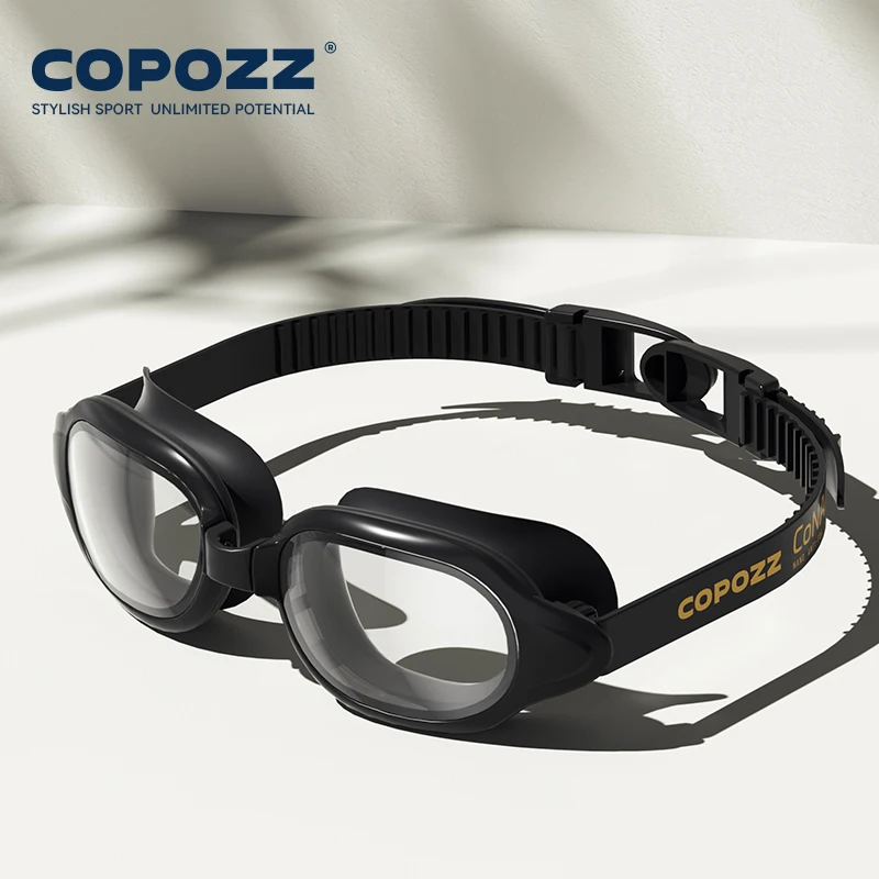 Gafas De Natación (negras Transparentes), Unisex, Antivaho Duraderas, Con Protección Uv Y Ajustables.