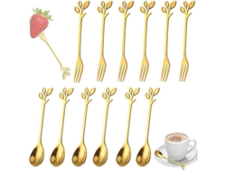 2026altiro-juego De Mini Tenedores Dorados Para Café, Fruta O Té - Cubiertos De Cóctel - Regalo Ideal