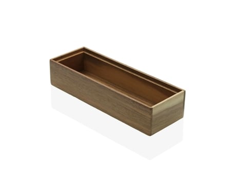 Caja Multiusos Versa Mediano 7,7 x 5,1 x 22,8 cm Acacia Bambú