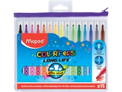 Caja de 15 Felt Maped Color Peps con Cremallera