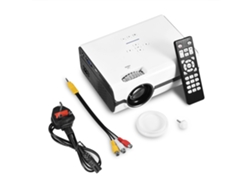 Proyector Led Mini Para Home Theater Hd 1080p, Hdmi, Usb, Blanco Luz Dourada