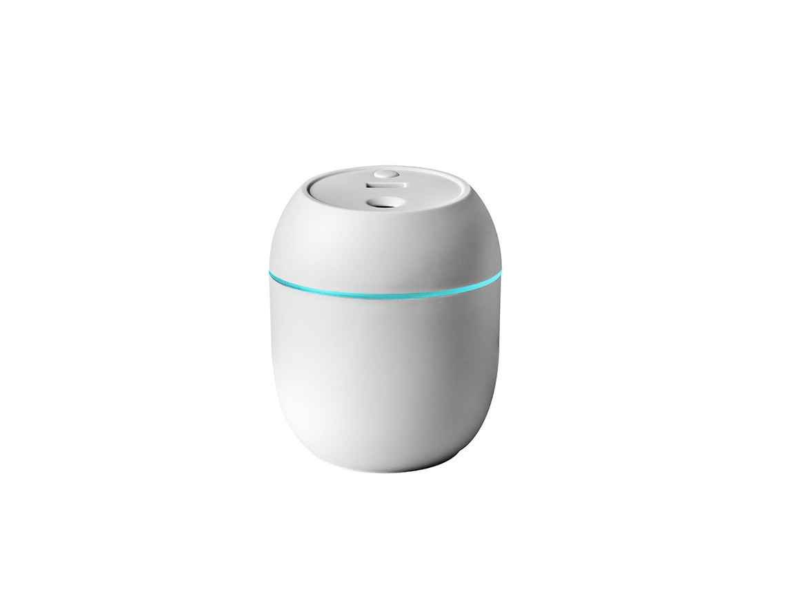 Humidificador USB mini Digitallab, humidificador ultrasónico para coche, silencioso (blanco)