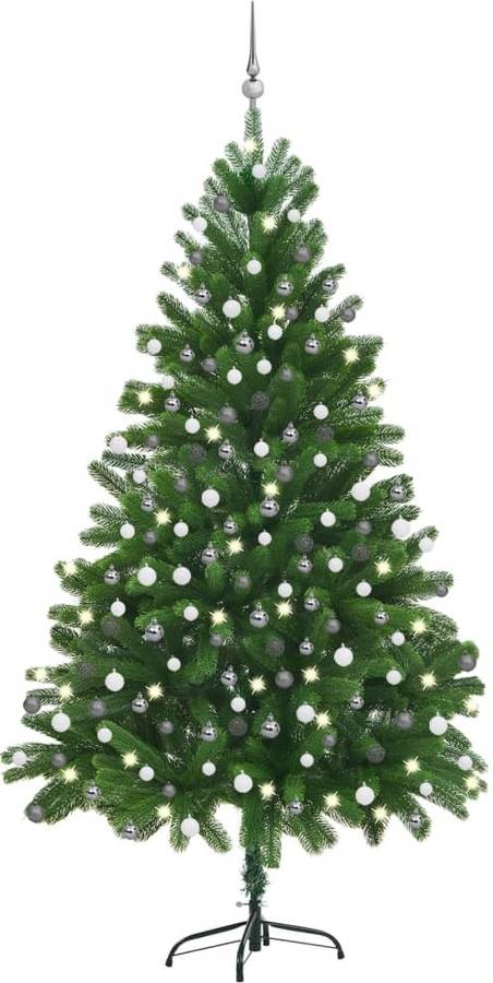 Set Árbol De navidad artificial led y verde 210 cm vidaxl con luces 15x21