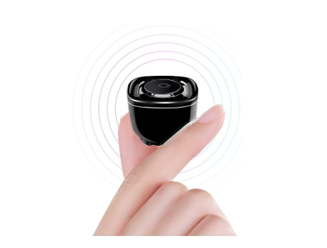 Grabadora de voz de reproducción Mini altavoz Bluetooth 32G con capacidad de grabación de 384H Grabadora de audio de tono de punta Negro BISBISOUS