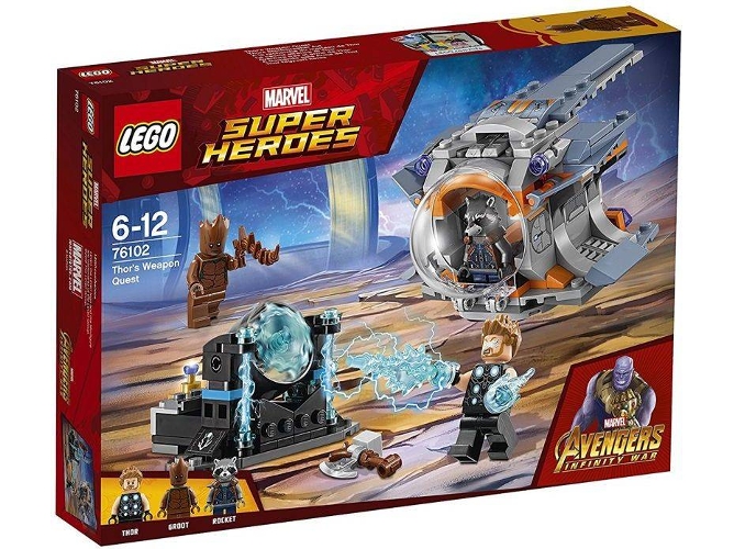 LEGO Super Heroes: Búsqueda del Arma de Thor - 76102 (Edad Mínima: 6 - 223 Piezas)