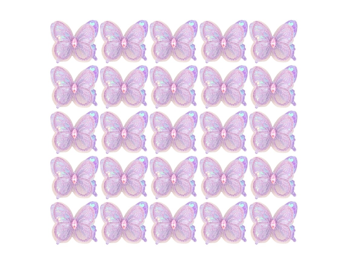 25 accesorios para el cabello de mariposas: lazos de encaje para fiestas NEVEANCE