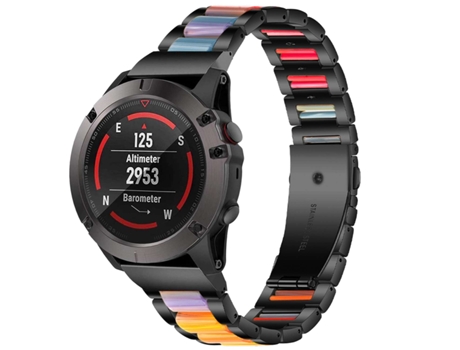 Correa Acero Inoxidável + Resina Turmalina para Amazfit T-Rex 2