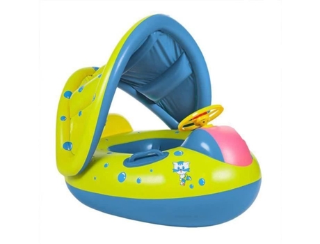 Asiento de piscina para bebé, asiento flotante para bebé, anillo de natación inflable con paraguas durante 6-36 meses