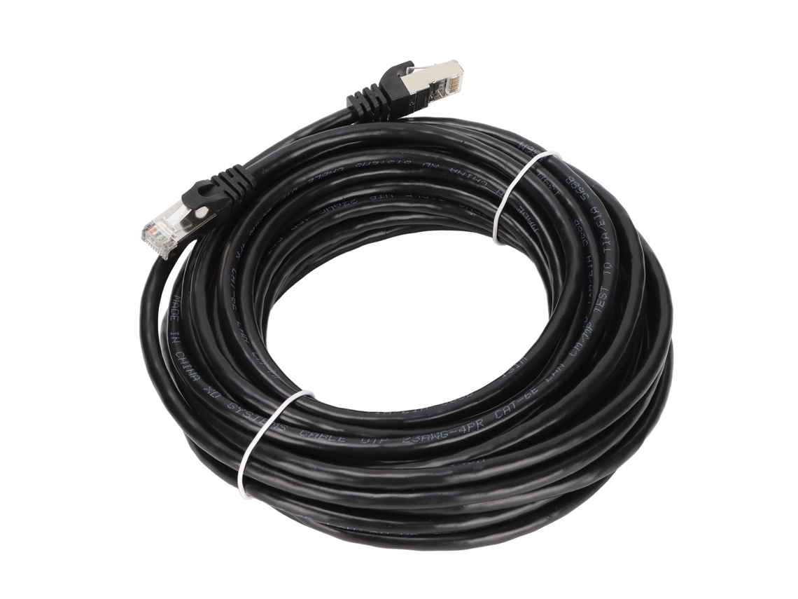 Cabo Ethernet Cat6 10gbps 10 Metros Proteção Emi Baixa Perda De Retorno Conector Rj45 Para Pc