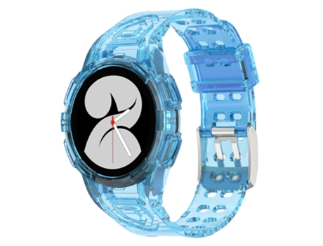 Correa TPU + PU para Samsung Galaxy Watch4 44mm - azul transparente