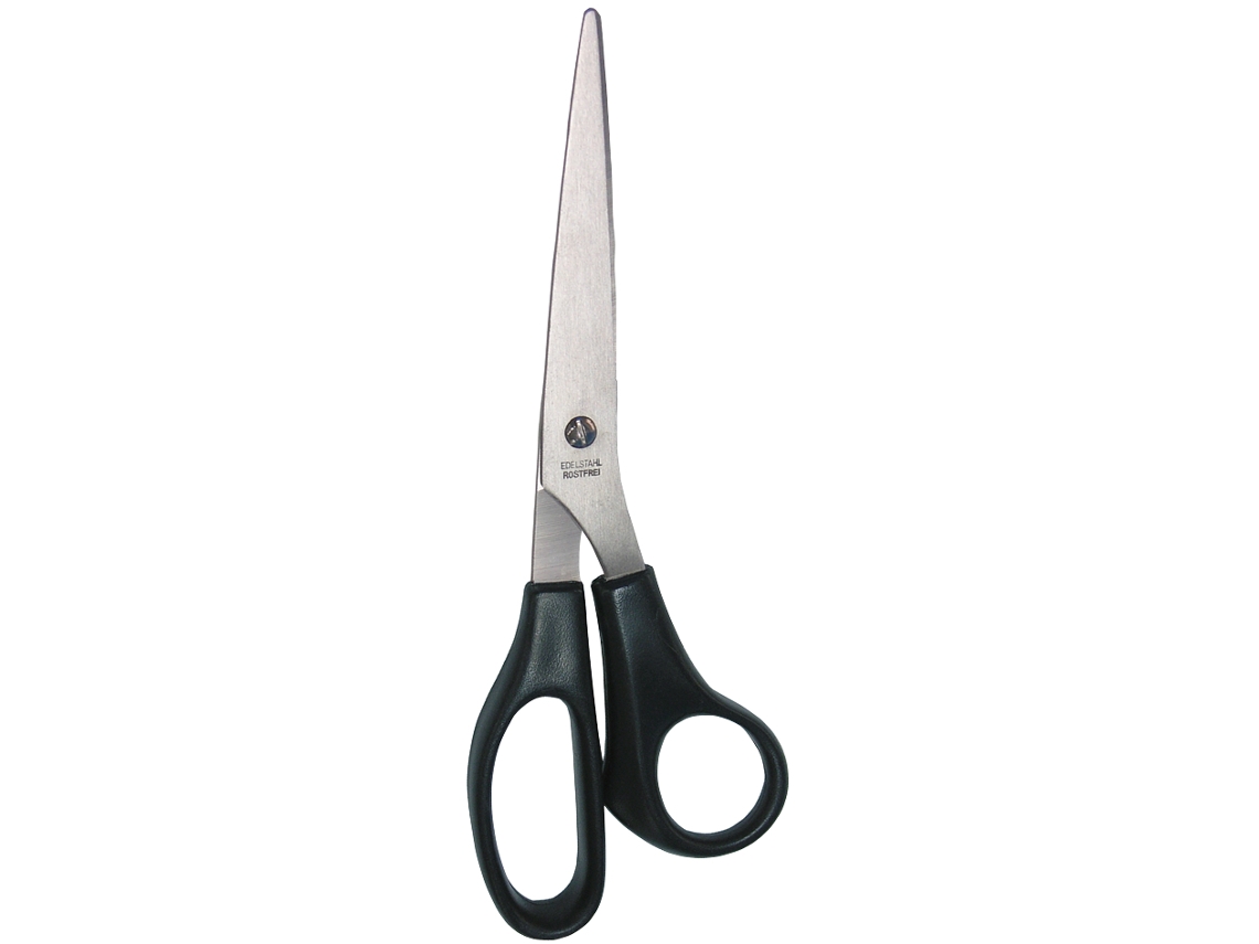 Tijeras Universales WEDO de Acero Inoxidable Puntiaguda Longitud: 210 Mm Negra