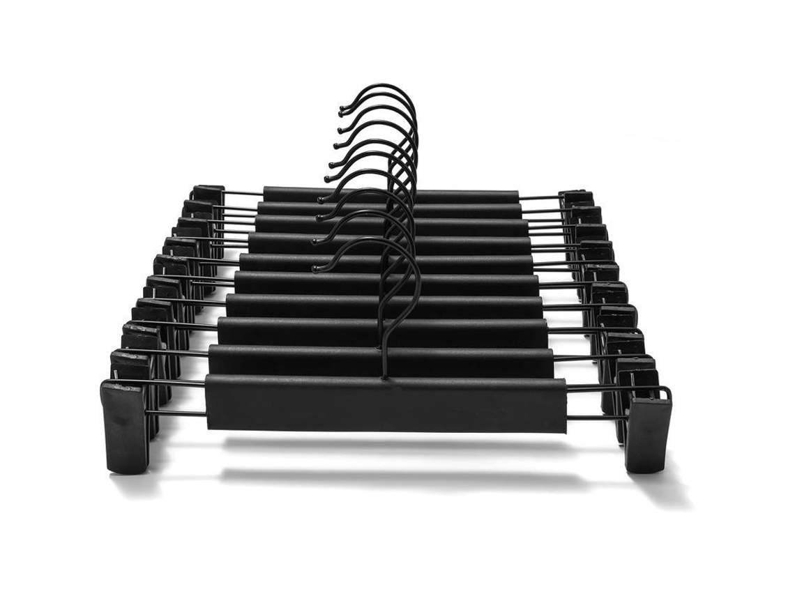 Cierres Para Pantalones Con Ganchos Giratorios De 360°, Clips Ajustables, 10 Unidades, Color Negro.