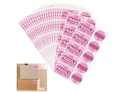 100 Etiquetas De Envío Para Artículos Frágiles, Etiquetas De Envío No Plegables, Etiquetas De Papel Kraft