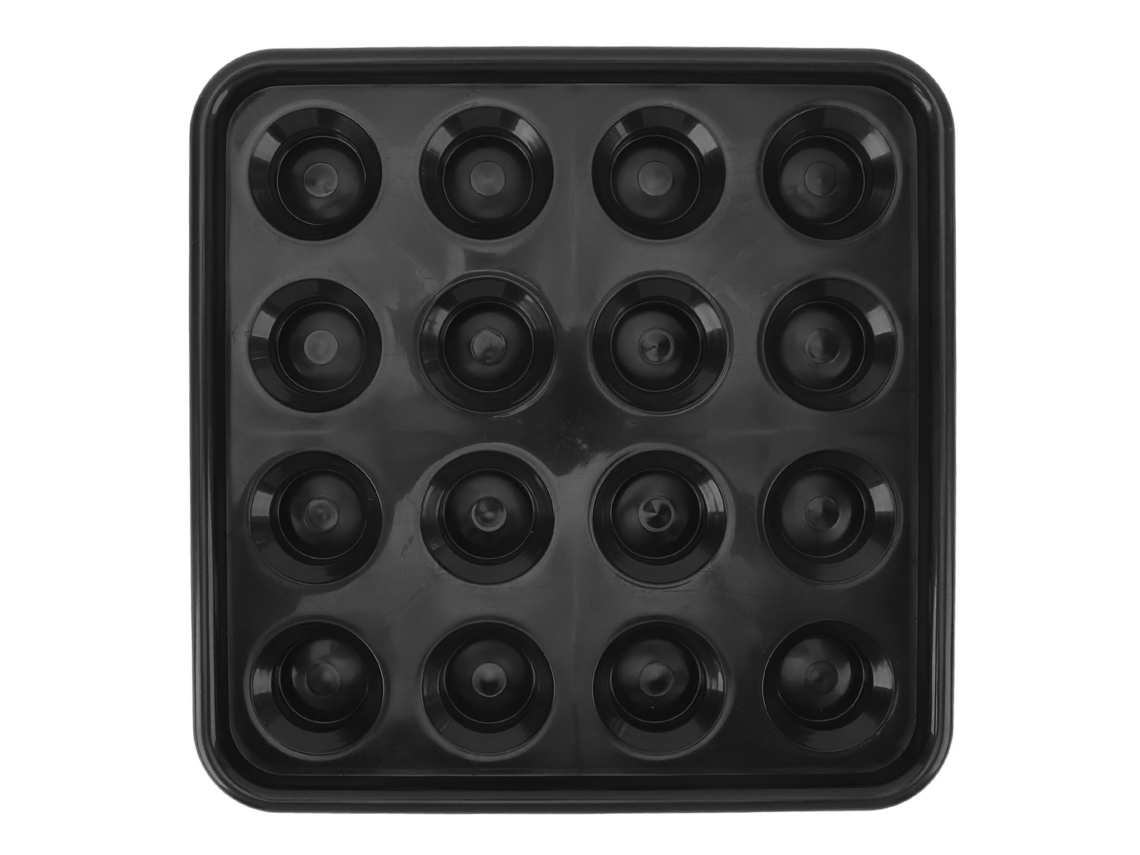 Yncm-bandeja De Plástico Para Guardar Bolas De Billar, Bandeja De Transporte Para 16 Bolas De Billar, Mesa De Billar De Snooker, Color Negro.