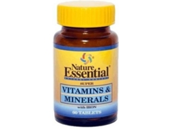 Complemento Alimentar NATURE ESSENTIAL Vitaminas E Minerais (60 comprimidos de 600mg)