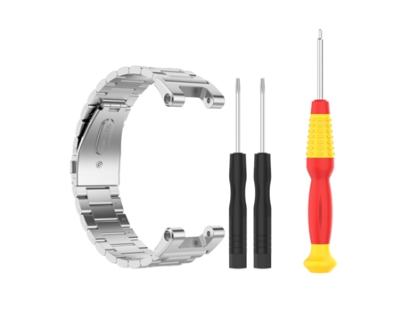 Correa de reloj de acero inoxidable con destornilladores Plata Amazfit T-Rex A1918