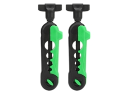 2 Piezas Mini Enrollador De Hilo De Pesca Portátil Ajustable Máquina Enrolladora Accesorios Bobina Negro Verde