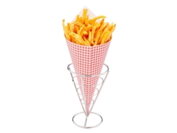Bolsas De Papel Para Patatas Fritas, A Cuadros Rojos, 50 Unidades