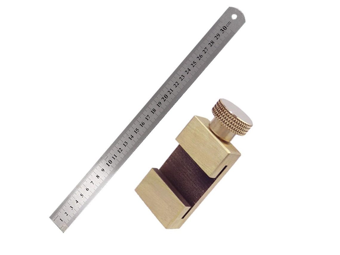 Juego Regla Carpintería Localizador Manual Líneas, Acero