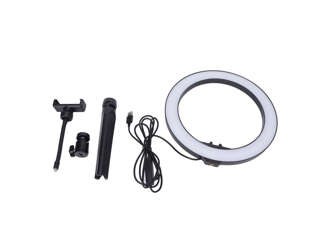 Foco Led Circular De 10 Pulgadas Con Trípode Para Transmisiones En Vivo Y Selfies.