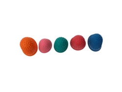 Paquete De 10 Protectores De Dedos De Goma Antideslizantes Y Gruesos, Multicolor.