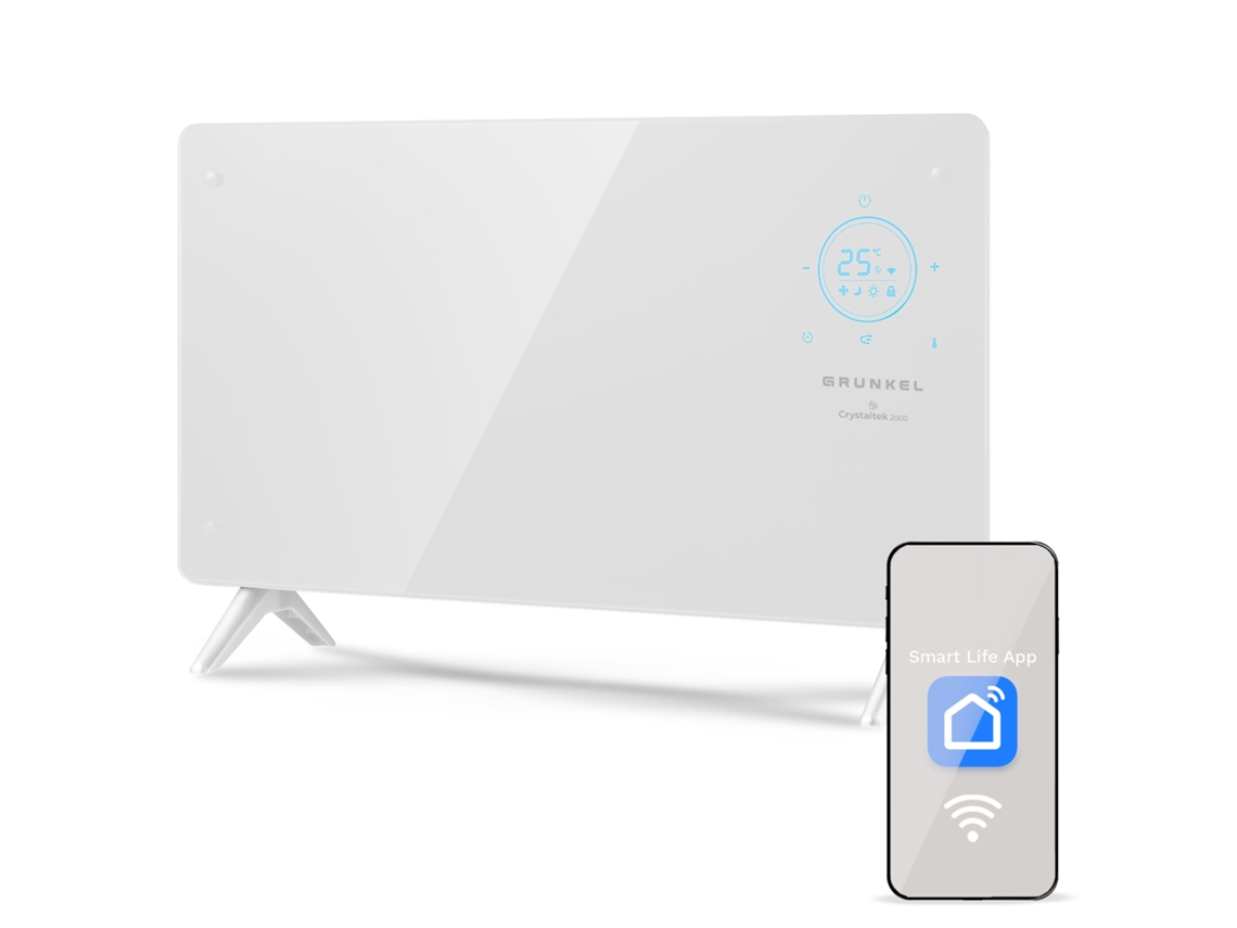 Emisor térmico GP 2000CT de 2000 W con wifi y programación Grunkel 24 h