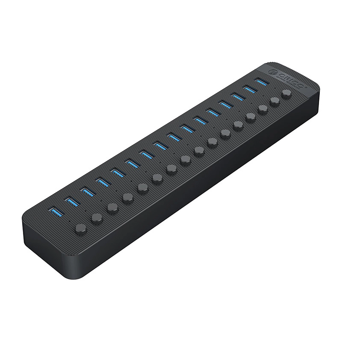 Concentrador Ct2u3 16ab 16x USB A 3.0 para portátil de 16 puertos con interruptores de alimentación Orico
